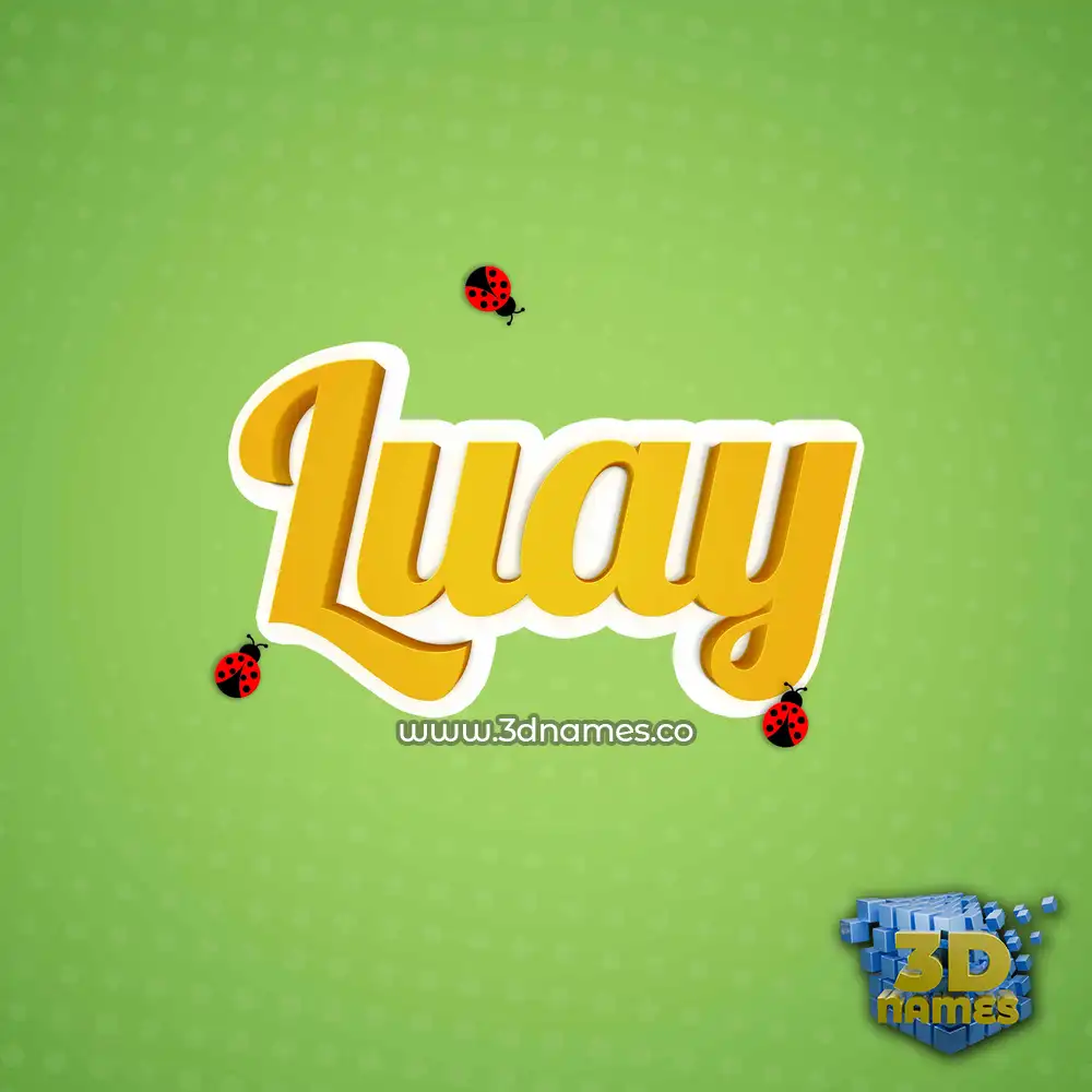 luay in Ladybugs style - 3D name wallpaper luay in Ladybugs style - 3D name wallpaper