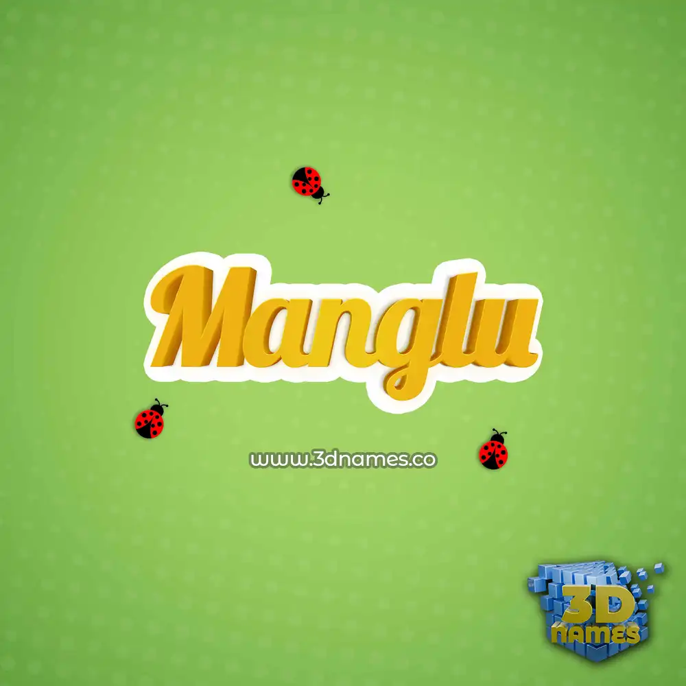 manglu in Ladybugs style - 3D name wallpaper manglu in Ladybugs style - 3D name wallpaper