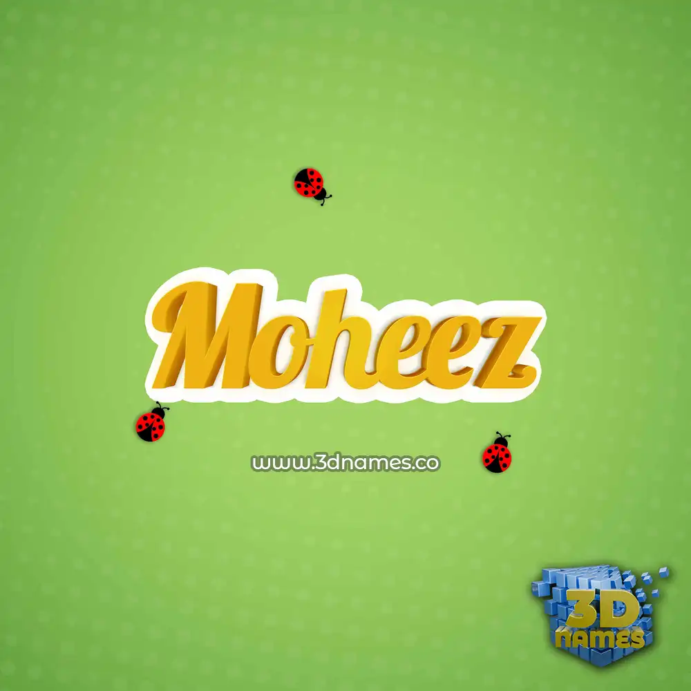 moheez in Ladybugs style - 3D name wallpaper moheez in Ladybugs style - 3D name wallpaper