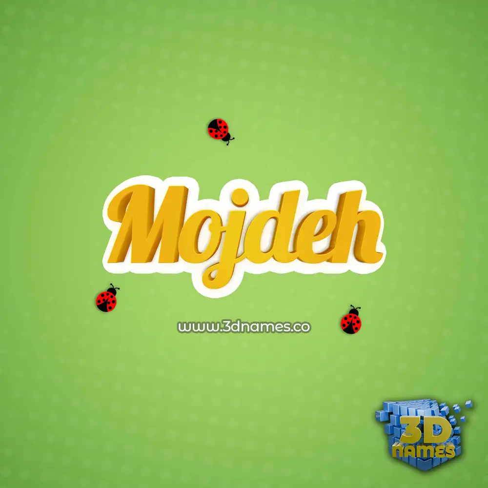 mojdeh in Ladybugs style - 3D name wallpaper mojdeh in Ladybugs style - 3D name wallpaper
