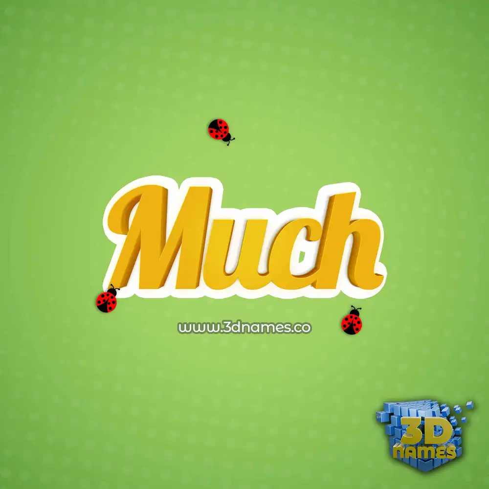 much in Ladybugs style - 3D name wallpaper much in Ladybugs style - 3D name wallpaper