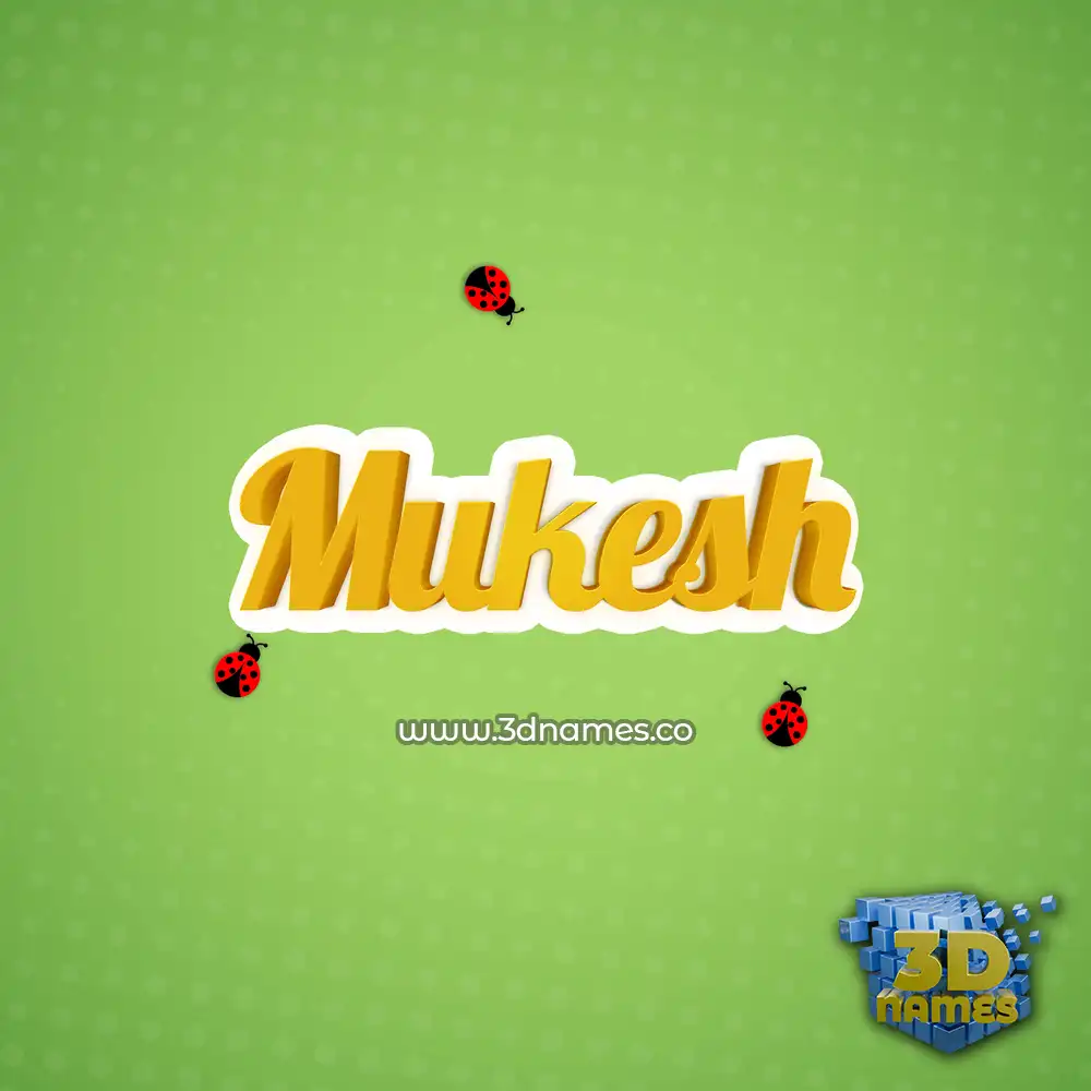 mukesh in Ladybugs style - 3D name wallpaper mukesh in Ladybugs style - 3D name wallpaper
