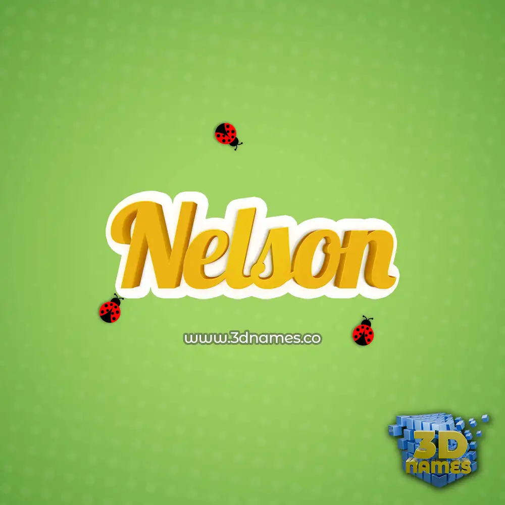 nelson in Ladybugs style - 3D name wallpaper nelson in Ladybugs style - 3D name wallpaper