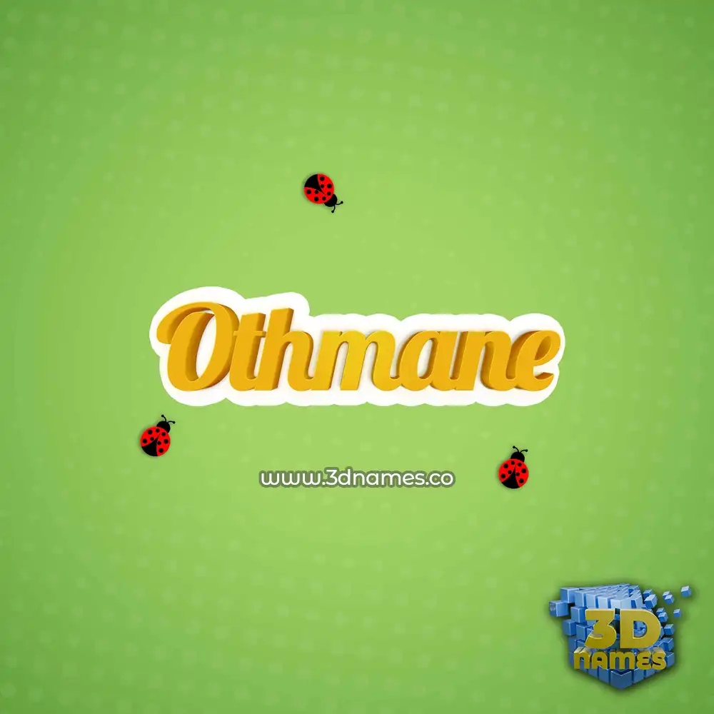 othmane in Ladybugs style - 3D name wallpaper othmane in Ladybugs style - 3D name wallpaper