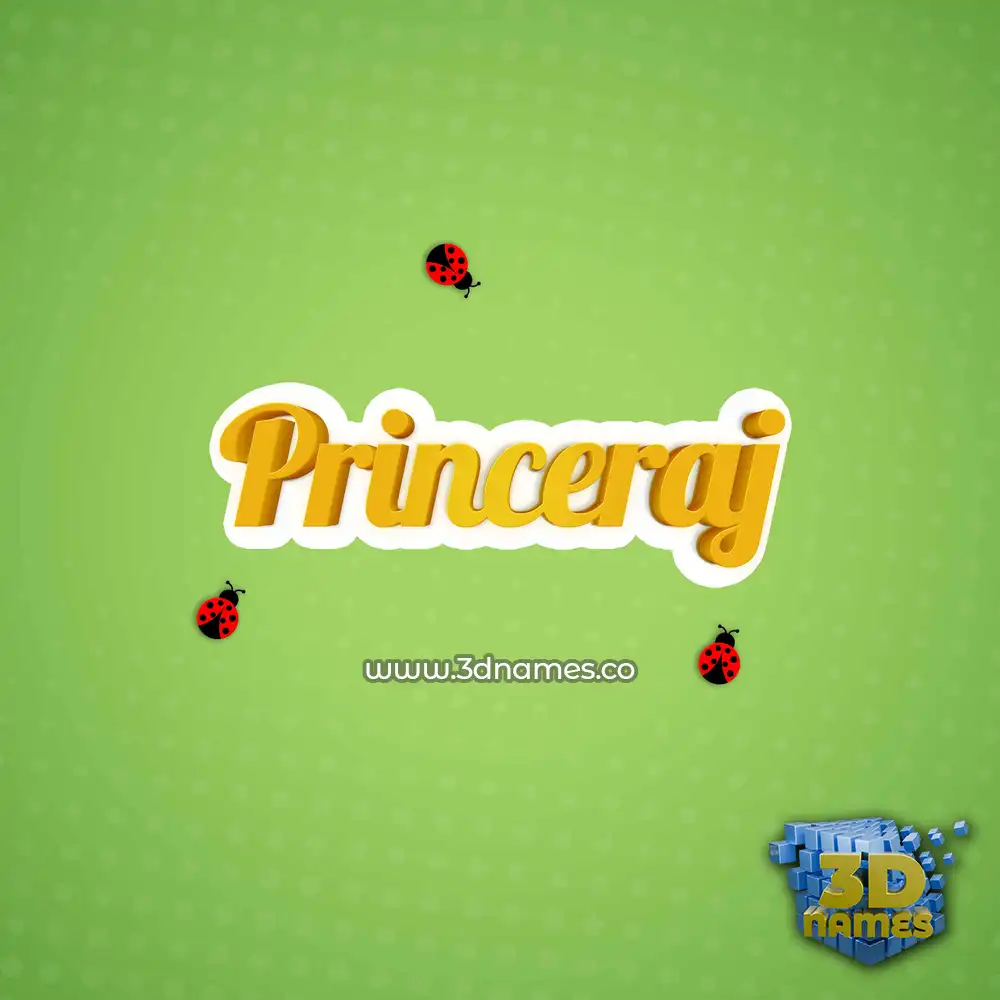 princeraj in Ladybugs style - 3D name wallpaper princeraj in Ladybugs style - 3D name wallpaper