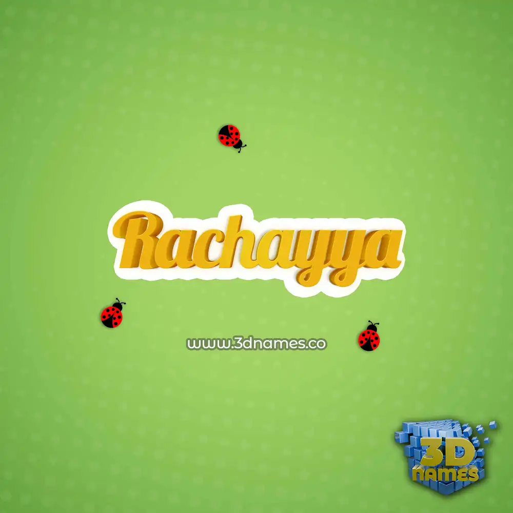 rachayya in Ladybugs style - 3D name wallpaper rachayya in Ladybugs style - 3D name wallpaper