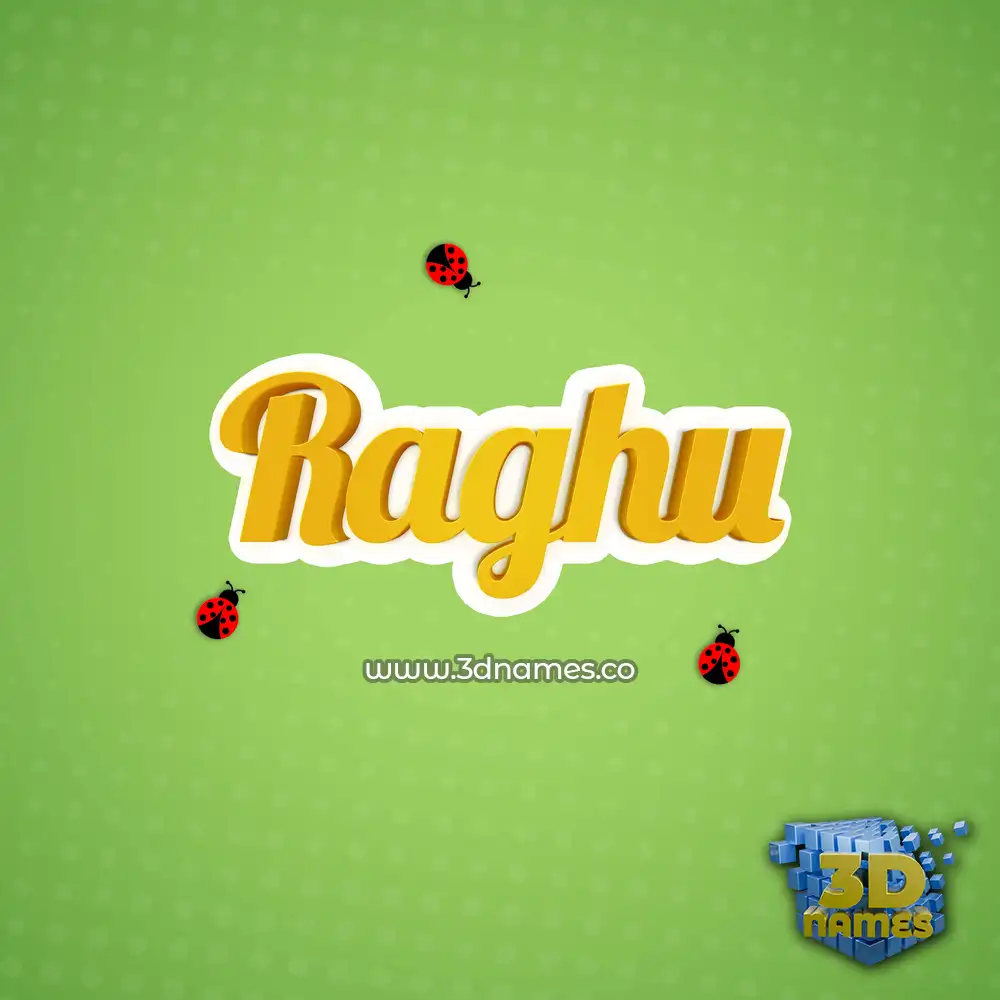raghu in Ladybugs style - 3D name wallpaper raghu in Ladybugs style - 3D name wallpaper