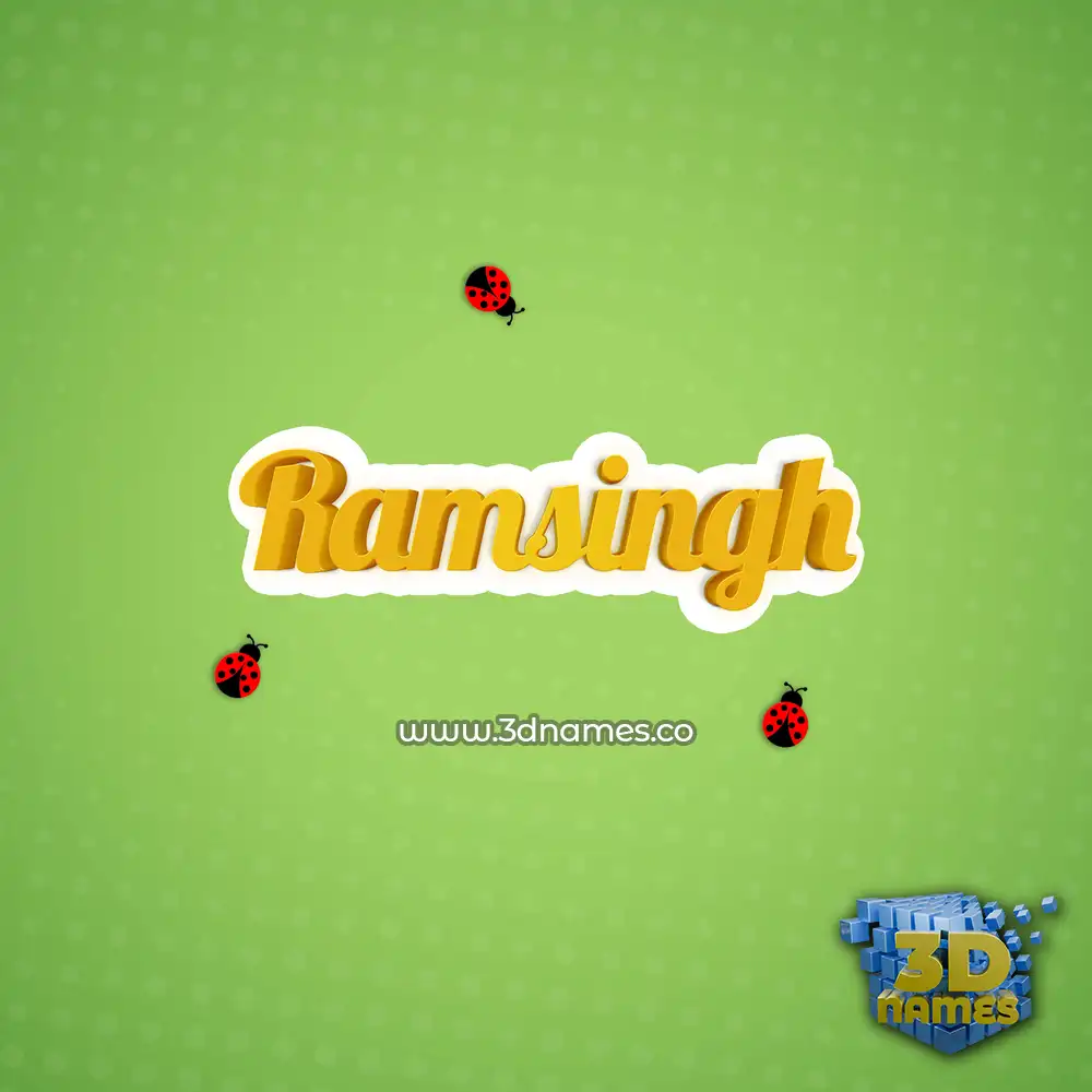 ramsingh in Ladybugs style - 3D name wallpaper ramsingh in Ladybugs style - 3D name wallpaper