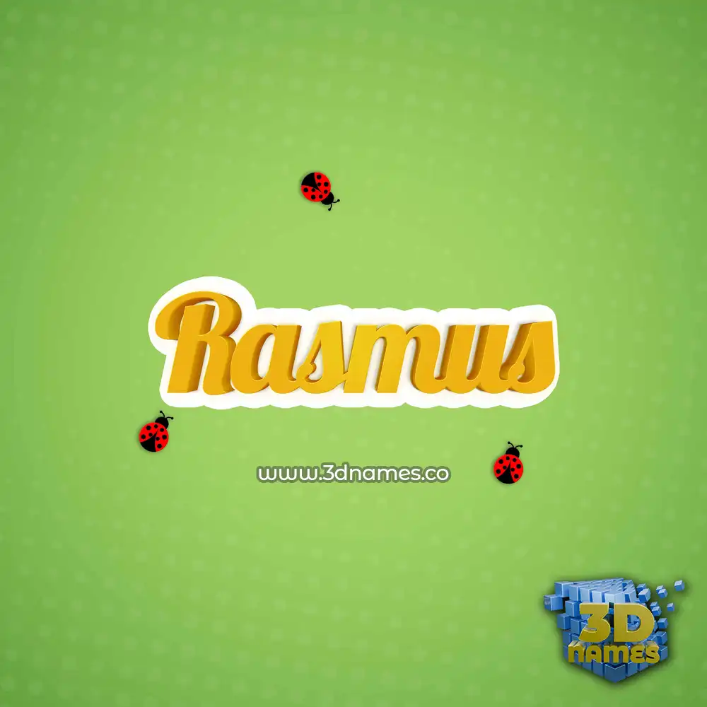 rasmus in Ladybugs style - 3D name wallpaper rasmus in Ladybugs style - 3D name wallpaper