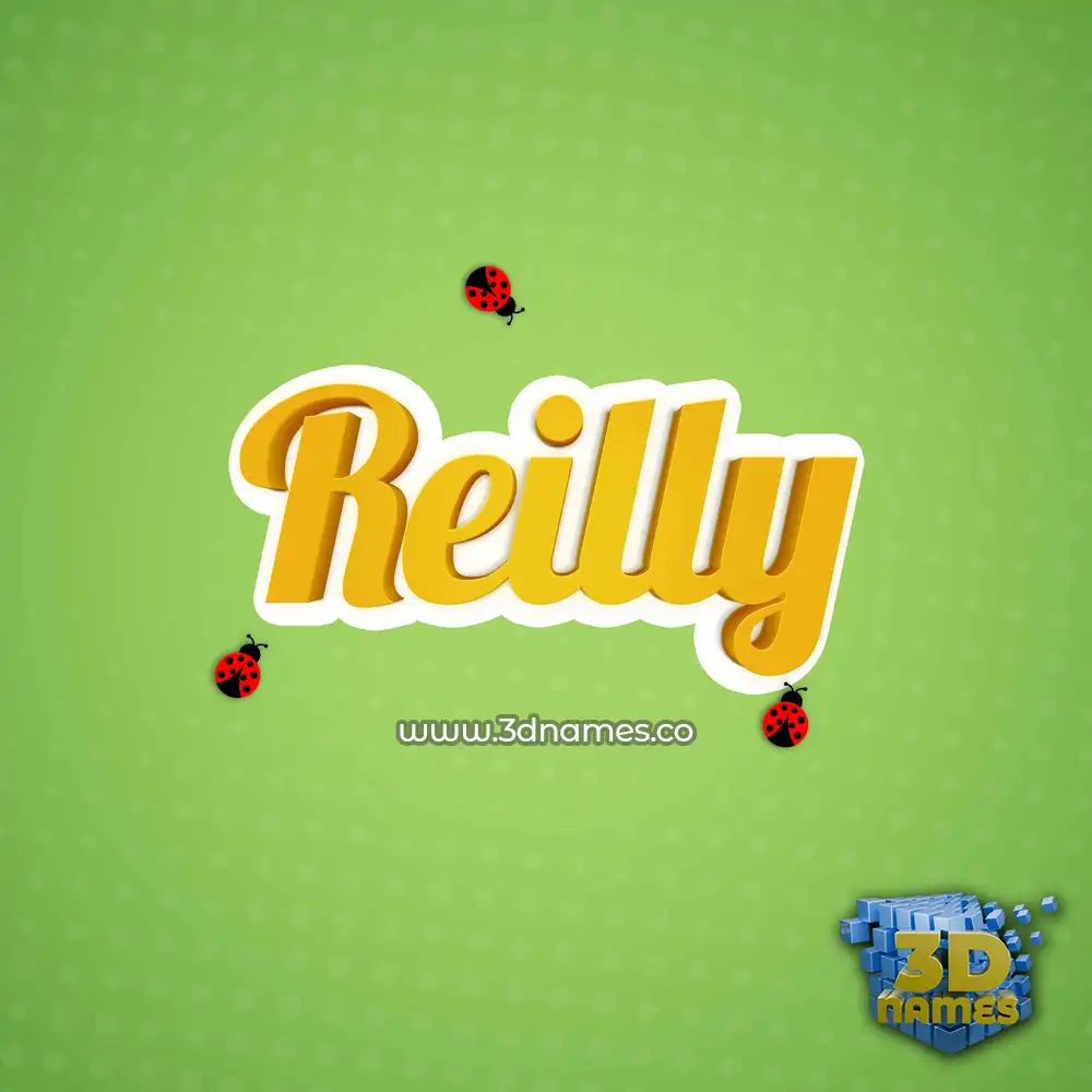 reilly in Ladybugs style - 3D name wallpaper