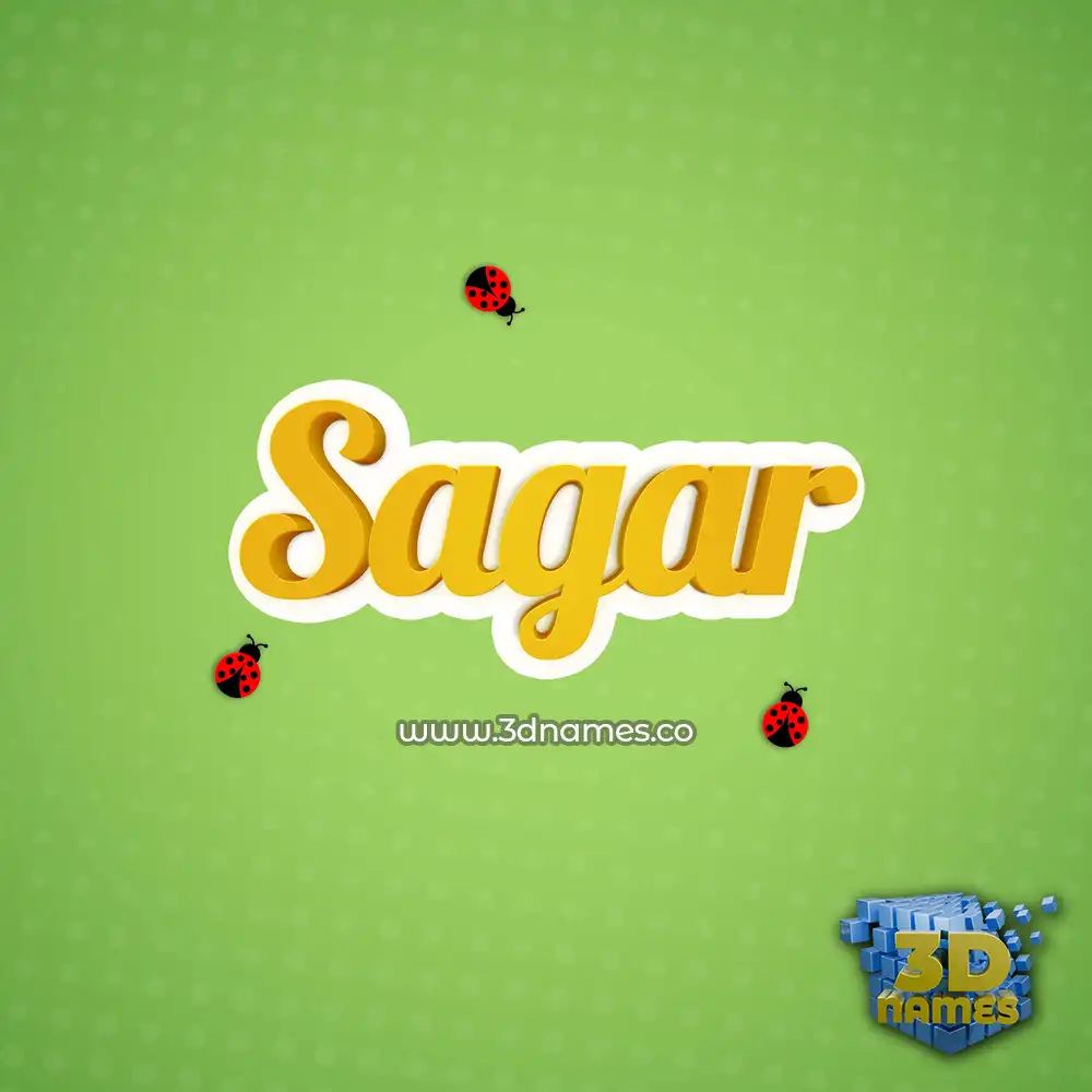 sagar in Ladybugs style - 3D name wallpaper sagar in Ladybugs style - 3D name wallpaper