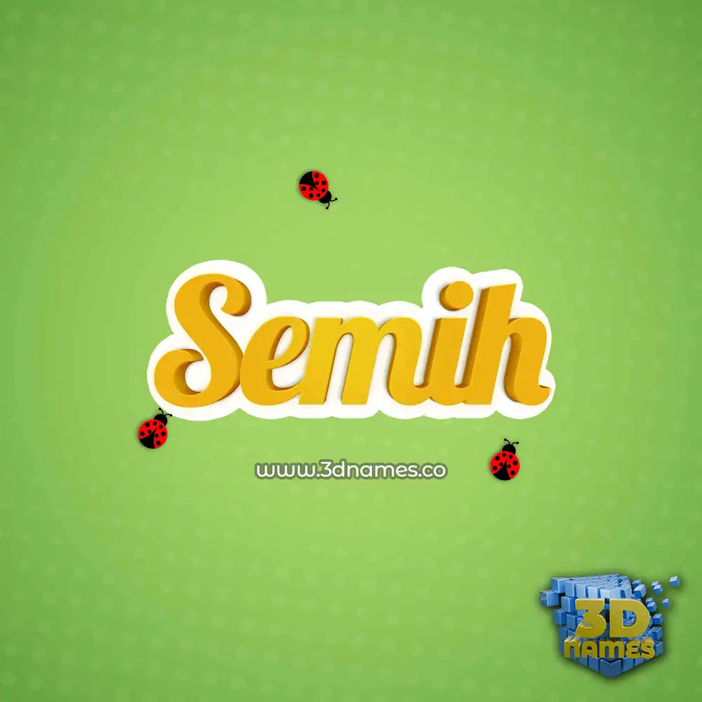 semih in Ladybugs style - 3D name wallpaper semih in Ladybugs style - 3D name wallpaper
