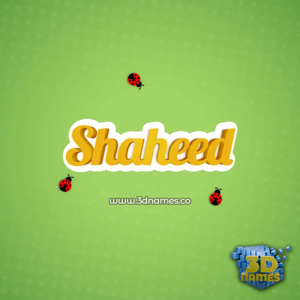shaheed in Ladybugs style - 3D name wallpaper shaheed in Ladybugs style - 3D name wallpaper
