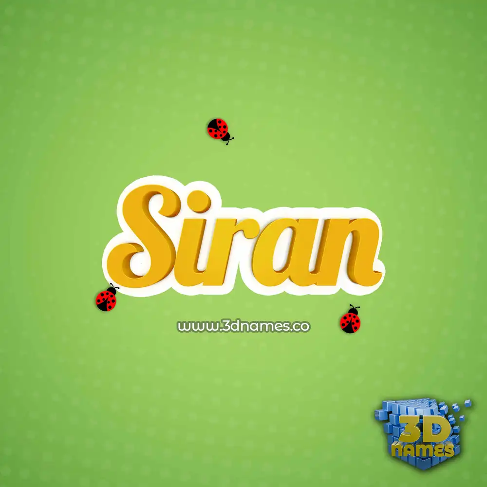 siran in Ladybugs style - 3D name wallpaper siran in Ladybugs style - 3D name wallpaper