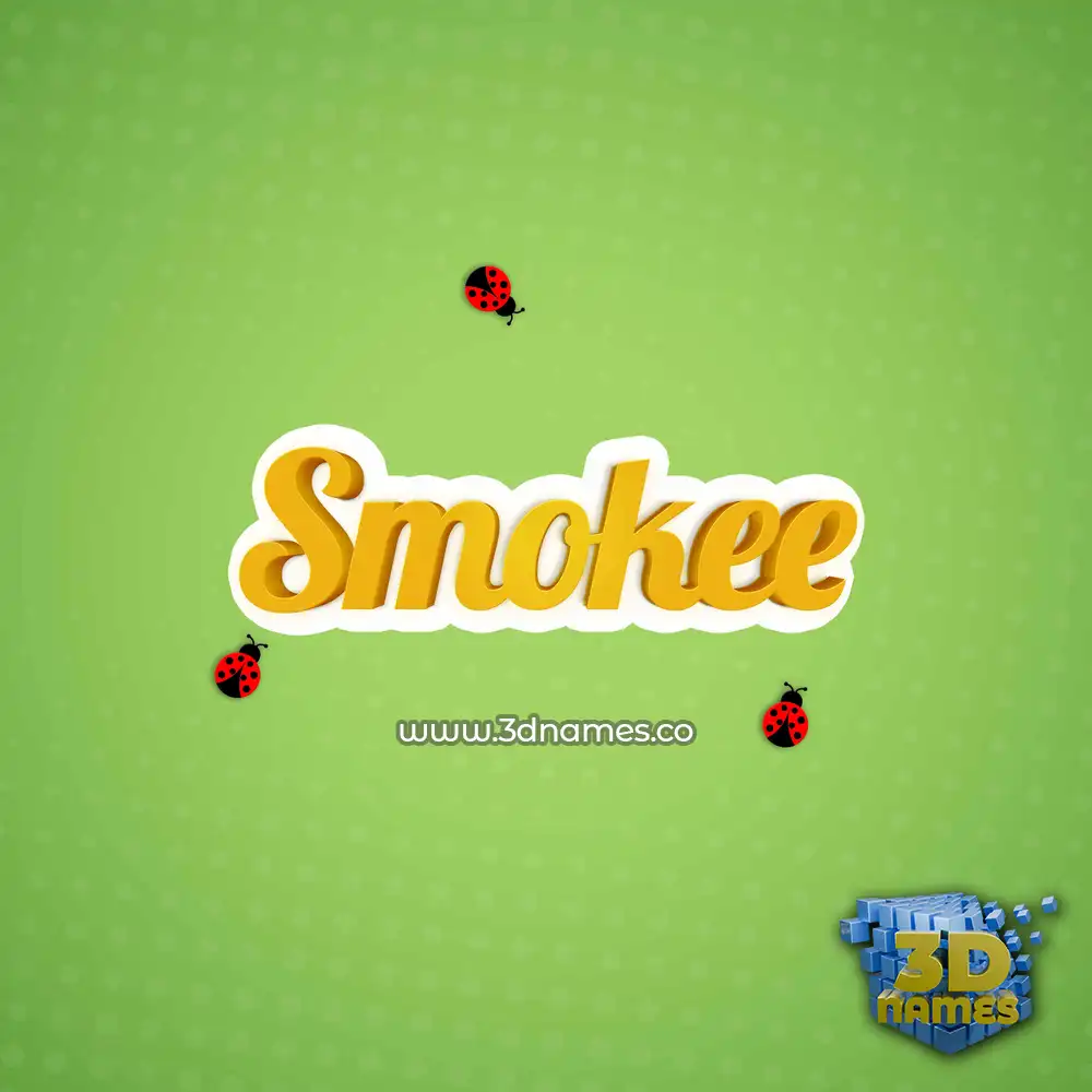 smokee in Ladybugs style - 3D name wallpaper smokee in Ladybugs style - 3D name wallpaper