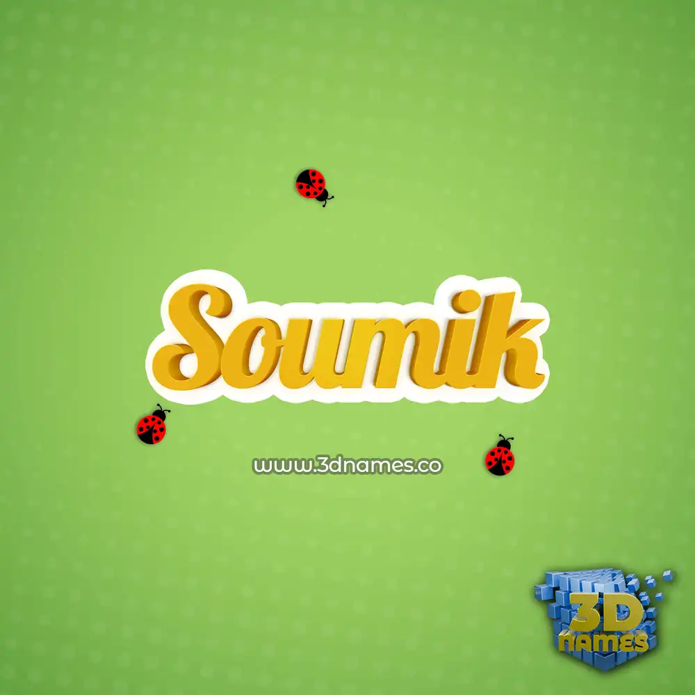 soumik in Ladybugs style - 3D name wallpaper soumik in Ladybugs style - 3D name wallpaper
