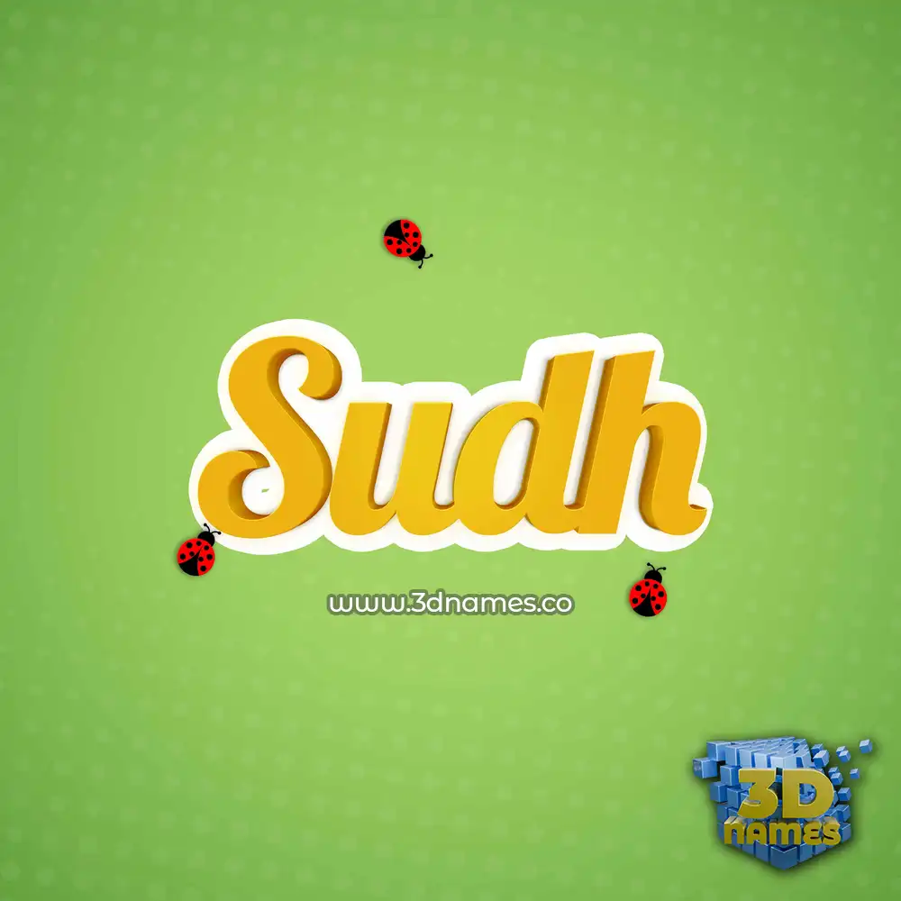 sudh in Ladybugs style - 3D name wallpaper sudh in Ladybugs style - 3D name wallpaper