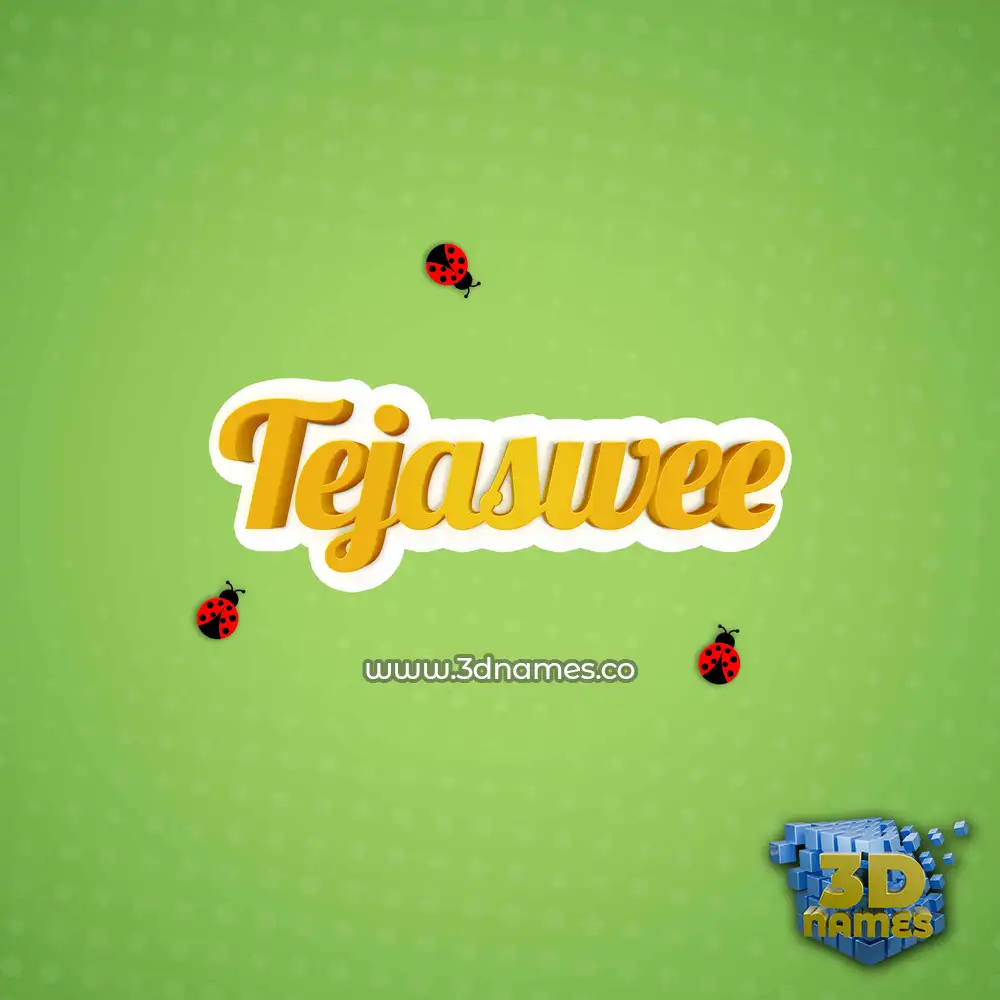 tejaswee in Ladybugs style - 3D name wallpaper tejaswee in Ladybugs style - 3D name wallpaper