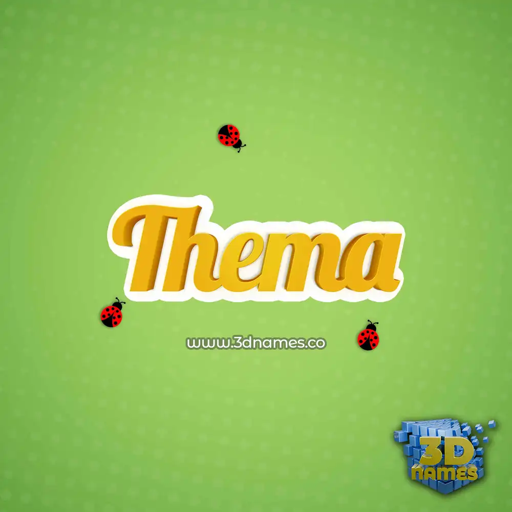 thema in Ladybugs style - 3D name wallpaper thema in Ladybugs style - 3D name wallpaper