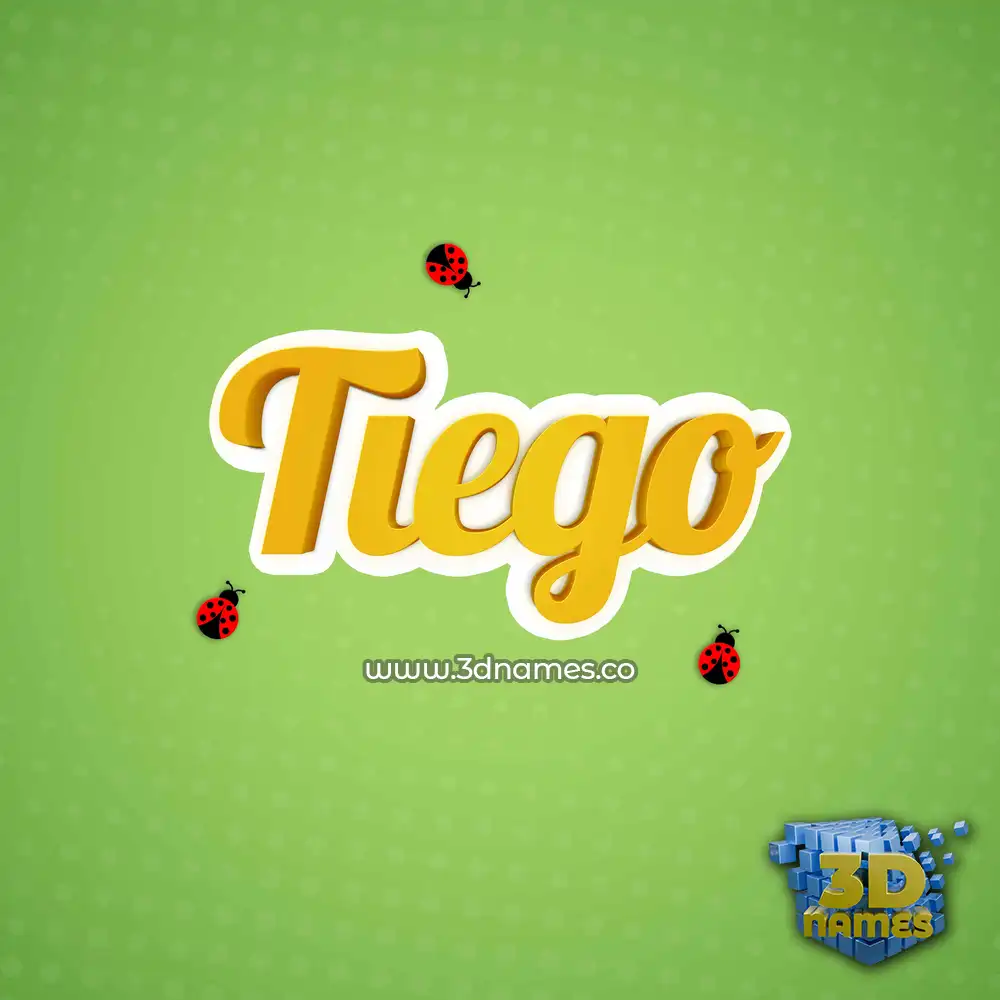 tiego in Ladybugs style - 3D name wallpaper tiego in Ladybugs style - 3D name wallpaper