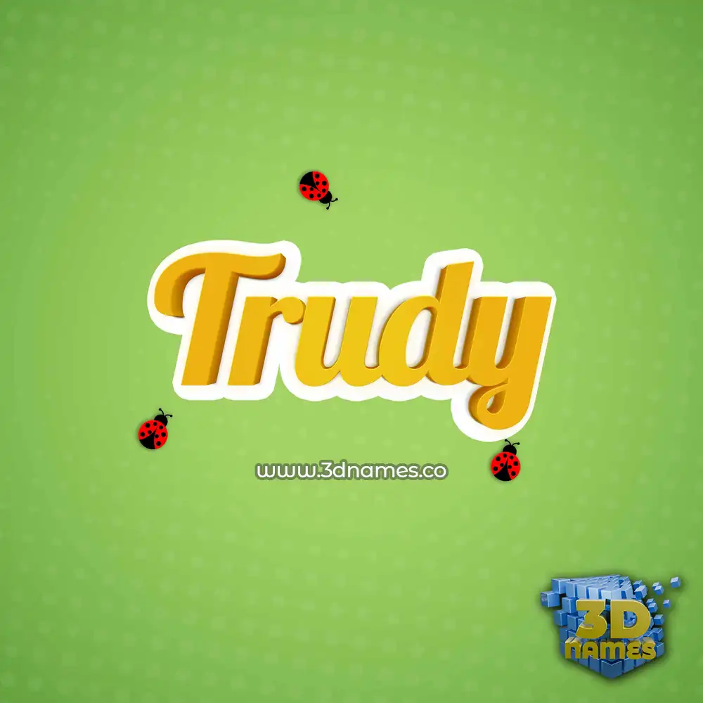 trudy in Ladybugs style - 3D name wallpaper trudy in Ladybugs style - 3D name wallpaper