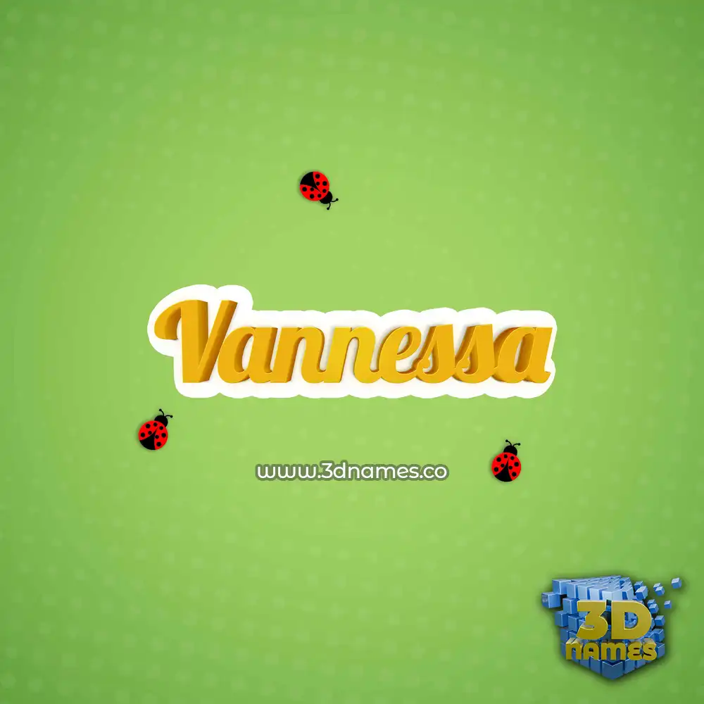 vannessa in Ladybugs style - 3D name wallpaper vannessa in Ladybugs style - 3D name wallpaper