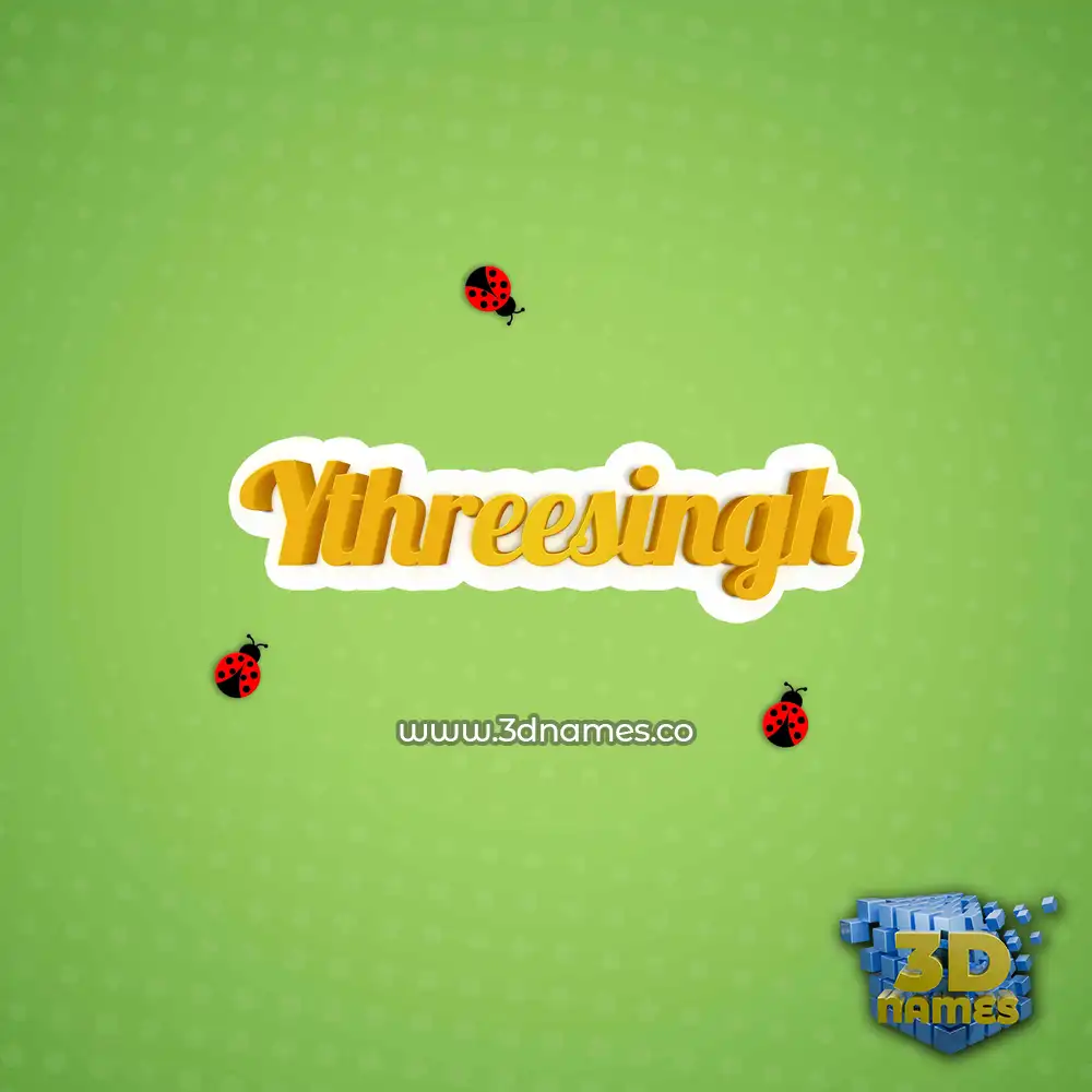 ythreesingh in Ladybugs style - 3D name wallpaper ythreesingh in Ladybugs style - 3D name wallpaper
