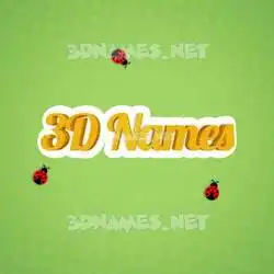 3d names in Ladybugs style - 3D name wallpaper