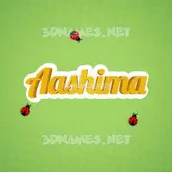 aashima in Ladybugs style - 3D name wallpaper