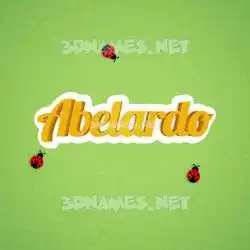 abelardo in Ladybugs style - 3D name wallpaper