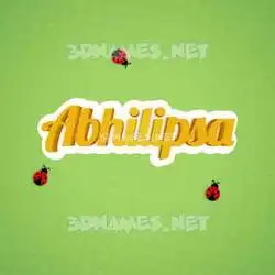 abhilipsa in Ladybugs style - 3D name wallpaper
