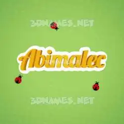 abimalec in Ladybugs style - 3D name wallpaper