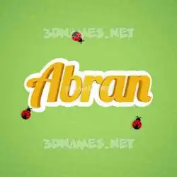 abran in Ladybugs style - 3D name wallpaper