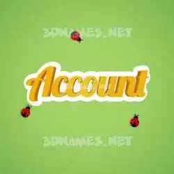 account in Ladybugs style - 3D name wallpaper