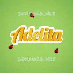adelita in Ladybugs style - 3D name wallpaper