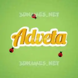 adveta in Ladybugs style - 3D name wallpaper