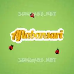 aftabansari in Ladybugs style - 3D name wallpaper
