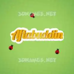 aftabuddin in Ladybugs style - 3D name wallpaper
