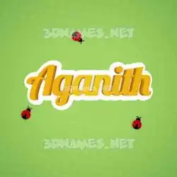 aganith in Ladybugs style - 3D name wallpaper