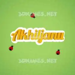 akhiljanu in Ladybugs style - 3D name wallpaper