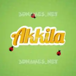 akkila in Ladybugs style - 3D name wallpaper