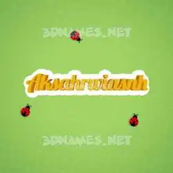 aksahrwiasnh in Ladybugs style - 3D name wallpaper
