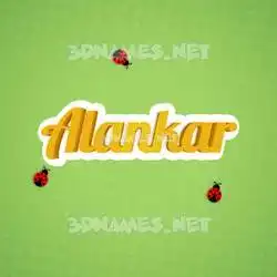 alankar in Ladybugs style - 3D name wallpaper
