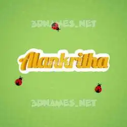 alankritha in Ladybugs style - 3D name wallpaper