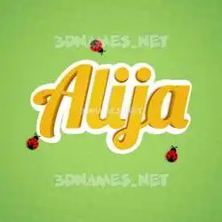 alija in Ladybugs style - 3D name wallpaper