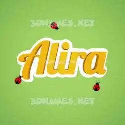 alira in Ladybugs style - 3D name wallpaper