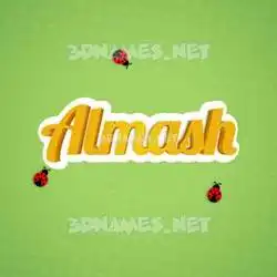 almash in Ladybugs style - 3D name wallpaper