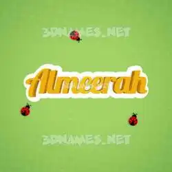 almeerah in Ladybugs style - 3D name wallpaper