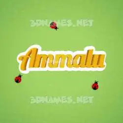 ammalu in Ladybugs style - 3D name wallpaper