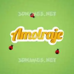 amolraje in Ladybugs style - 3D name wallpaper